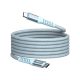 USB kábel, USB-C - USB-C, 1,2 m, 100W, mágneses, VERBATIM, kék (KV31856)