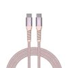 USB kábel, USB-C - USB-C, 1,2 m, 100W, mágneses, VERBATIM, rózsaszín (KV31857)