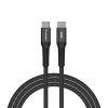 USB kábel, USB-C - USB-C, 1,2 m, 60W, mágneses, VERBATIM, fekete (KV31859)