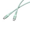 USB kábel, USB-C - USB-C, 1,2 m, 60W, mágneses, VERBATIM, zöld (KV31864)
