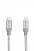 USB kábel, USB-C 3.1 - USB-C, 30 cm, VERBATIM, ezüst (KV48867)