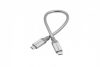 USB kábel, USB-C 3.1 - USB-C, 30 cm, VERBATIM, ezüst (KV48867)