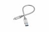 USB kábel, USB-C 3.1 - USB-A , 30 cm, VERBATIM, ezüst (KV48868)