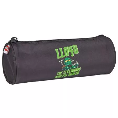 Tolltartó, henger alakú, cipzáras, LEGO Ninjago Lloyd, fekete-mintás (L202872508)