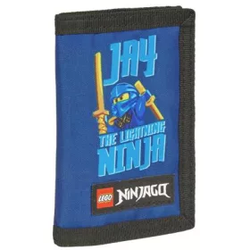   Pénztárca, tépőzáras, LEGO Ninjago Jay, kék-mintás (L202882512)