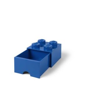 Tárolódoboz, fiókos, LEGO Brick, kék (L40051731)