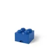 Tárolódoboz, fiókos, LEGO Brick, kék (L40051731)