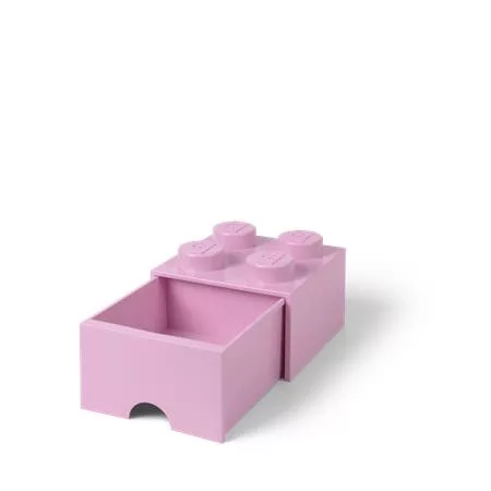 Tárolódoboz, fiókos, LEGO Brick, rózsaszín (L40051738)