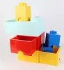 Tárolódoboz, fiókos, LEGO Brick, vízkék (L40051742)
