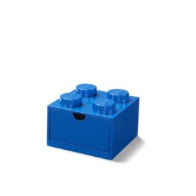   Tárolódoboz íróasztalra, fiókos, LEGO Brick 2x2, kék (L40201731)