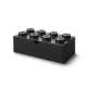 Tárolódoboz íróasztalra, fiókos, LEGO Brick 4x2, fekete (L40211733)