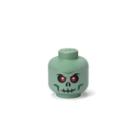 Tárolódoboz, fej, kicsi, LEGO, Green Skeleton (L40310803)