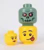 Tárolódoboz, fej, kicsi, LEGO, Green Skeleton (L40310803)