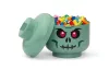 Tárolódoboz, fej, kicsi, LEGO, Green Skeleton (L40310803)