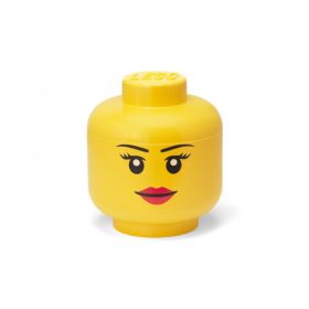 Tárolódoboz, fej, nagy, LEGO, Girl (L40321725)