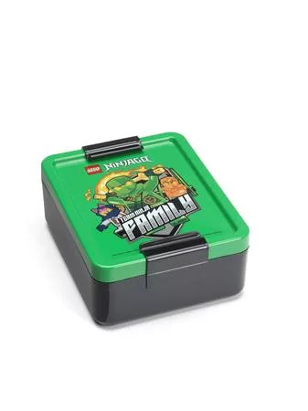 Uzsonnás doboz, LEGO Ninjago, zöld-fekete-mintás (L40520803)