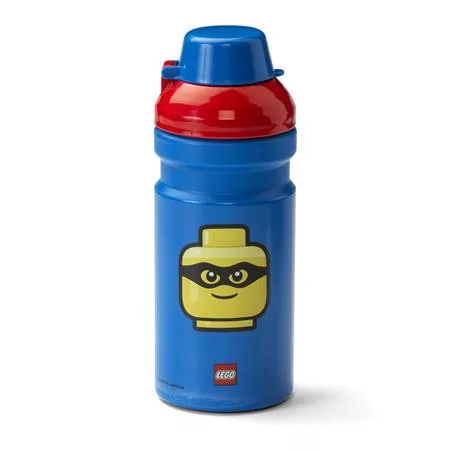 Kulacs, 390 ml, LEGO Classic, kék-piros-mintás (L40560001)