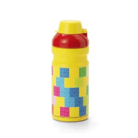 Kulacs, 390 ml, LEGO Brick, sárga-piros-mintás (L40560801)