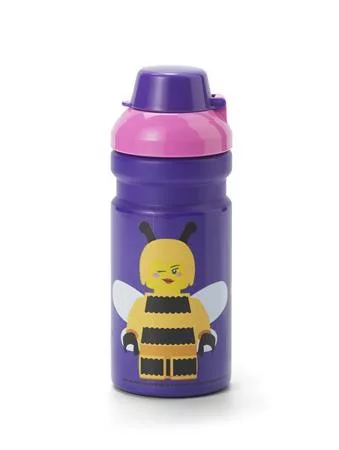 Kulacs, 390 ml, LEGO Bee, lila-rózsaszín-mintás (L40560802)