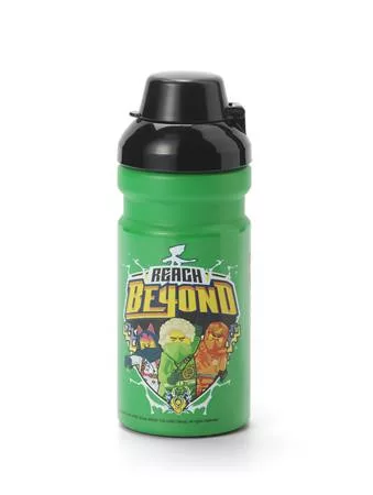 Kulacs, 390 ml, LEGO Ninjago, zöld-fekete-mintás (L40560803)