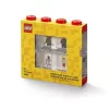 Gyűjtődoboz, minifiguráknak, 8 rekesz, LEGO, piros (L40650001)