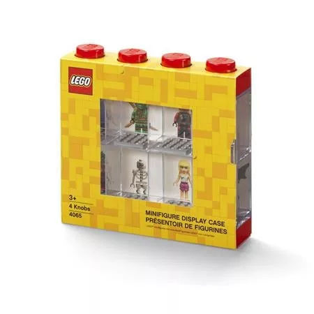 Gyűjtődoboz, minifiguráknak, 8 rekesz, LEGO, piros (L40650001)