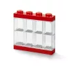 Gyűjtődoboz, minifiguráknak, 8 rekesz, LEGO, piros (L40650001)