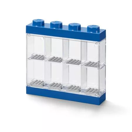 Gyűjtődoboz, minifiguráknak, 8 rekesz, LEGO, kék (L40650005)
