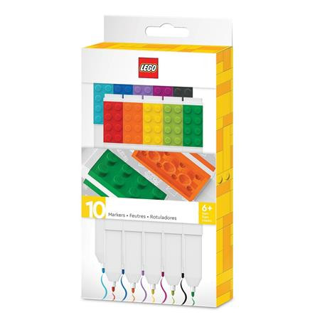 Filctoll készlet, LEGO, 10 különböző szín (L53101)