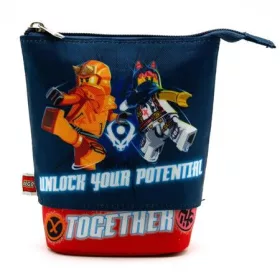   Tolltartó, cipzáras, pop-up, LEGO Ninjago Together, kék-piros-mintás (L53324)