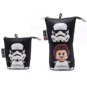   Tolltartó, cipzáras, pop-up, LEGO Star Wars Stormtrooper/Han Solo, fekete-mintás (L53461)