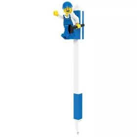  Zseléstoll, 0,7 mm, kupakos, mini figurával, LEGO, kék (L53702)