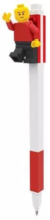 Zseléstoll, 0,7 mm, kupakos, mini figurával, LEGO, piros (L53704)
