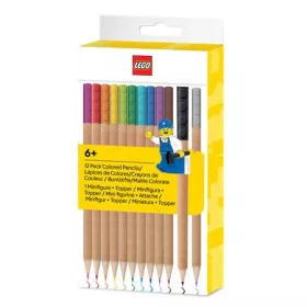   Színes ceruza készlet, mini figurával, LEGO, 12 különböző szín (L53706)