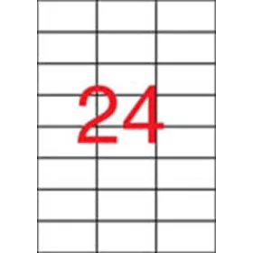   Etikett, 70x37 mm, poliészter, APLI, átlátszó, 240 etikett/csomag (LCA10051)