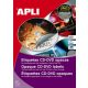 Etikett, CD/DVD, A4, fedőetikett, APLI (LCA10166)