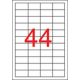 Etikett, univerzális, 48,5x25,4 mm, APLI, 22000 etikett/csomag (LCA10558)