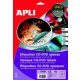 Etikett, CD/DVD, A4, teljes lefedettségű, matt, APLI Mega (LCA10808)