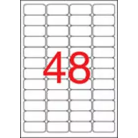   Etikett, 45,7x21,2 mm, biztonsági, kerekített sarkú, APLI, 480 etikett/csomag (LCA11272)