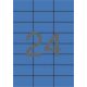 Etikett, 70x37 mm, színes, APLI, kék, 2400 etikett/csomag (LCA11835)