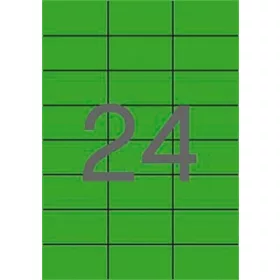   Etikett, 70x37 mm, színes, APLI, zöld, 2400 etikett/csomag (LCA11837)
