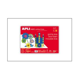   Moosgumi, 400x600 mm, APLI Kids Eva Sheets, fehér (LCA12769)
