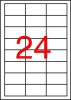Etikett, 64,6x33,8 mm, poliészter, időjárásálló, fehér, APLI, 2400 etikett/csomag (LCA12966)