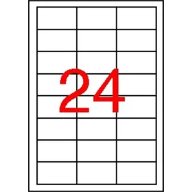   Etikett, 64,6x33,8 mm, poliészter, időjárásálló, fehér, APLI, 2400 etikett/csomag (LCA12966)