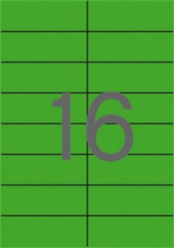 Etikett, 105x37 mm, színes, APLI, zöld 1600 etikett/csomag (LCA12979)