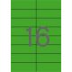 Etikett, 105x37 mm, színes, APLI, zöld 1600 etikett/csomag (LCA12979)