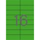 Etikett, 105x37 mm, színes, APLI, zöld 1600 etikett/csomag (LCA12979)