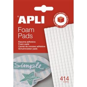  Ragasztó négyzetek, 414 db/csomag, kétoldalas, APLI (LCA13814)