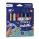 Tempera kréta készlet, APLI Kids Color Sticks Metallic, 6 különböző metál szín (LCA14405)