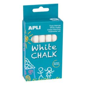 Táblakréta, kerek, 10 darabos, APLI, fehér (LCA14576)